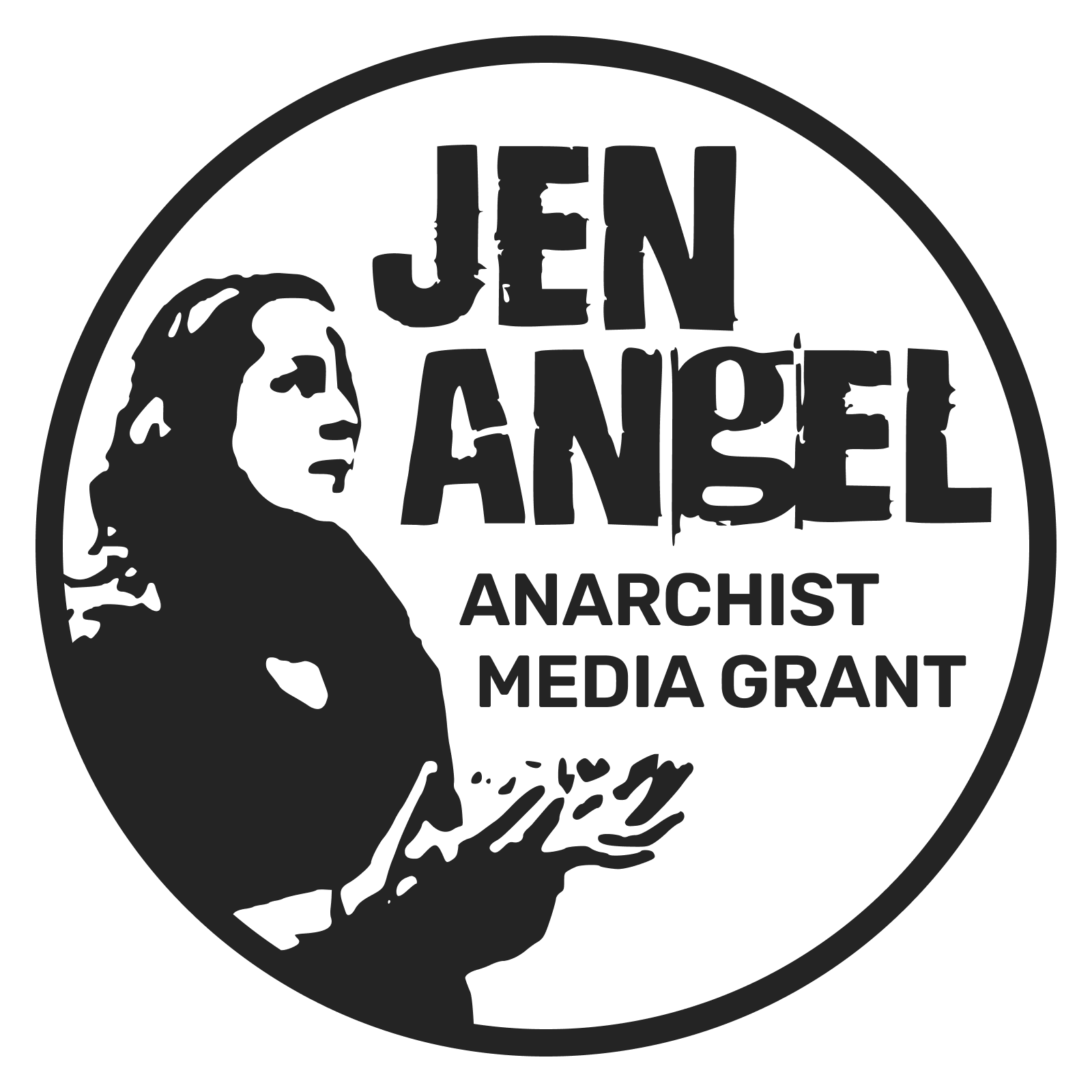 Jen Angel Anarchist Media Grant Logo